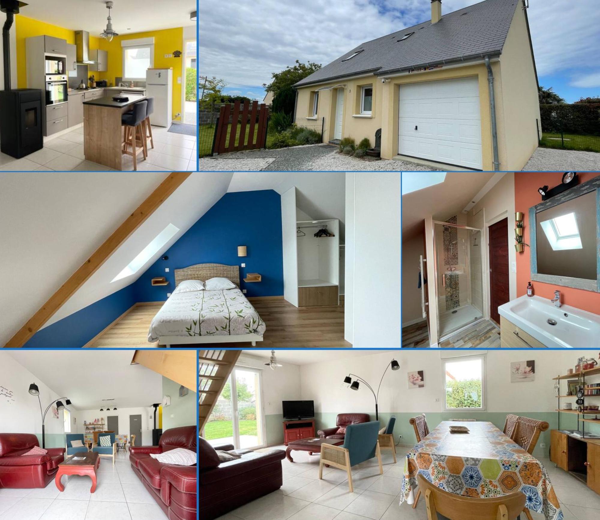 Sweet Omaha Belle Maison Recente Lumineuse Et Cosy Bien Equipee Jardin Clos 15 Mn A Pied Plage Omaha Beach Et Proche De Bayeux & Port En Bessin Saint-Laurent-sur-Mer Ngoại thất bức ảnh